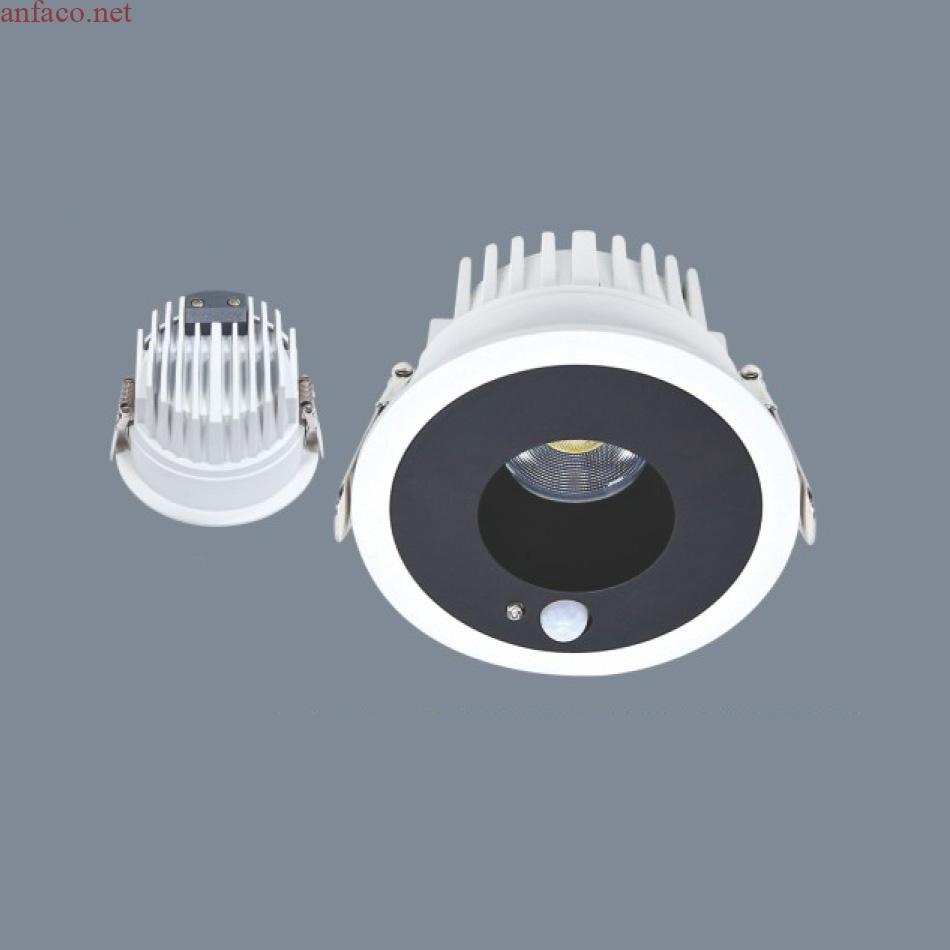 038-12 Đèn âm trần cảm biến cao cấp Anfaco AFC 554 Led 12W 3