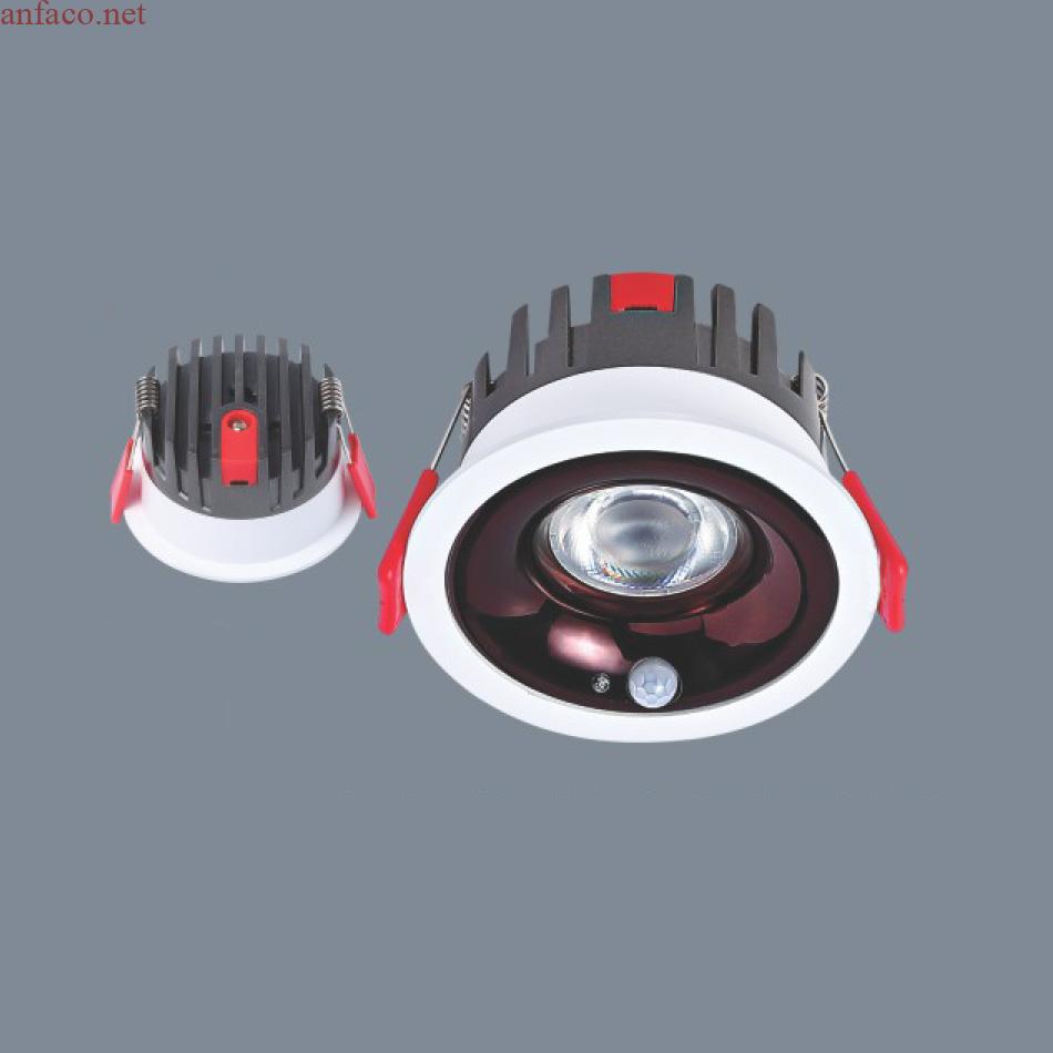 039-11 Đèn âm trần cảm biến cao cấp Anfaco AFC 552 Led 12W 3