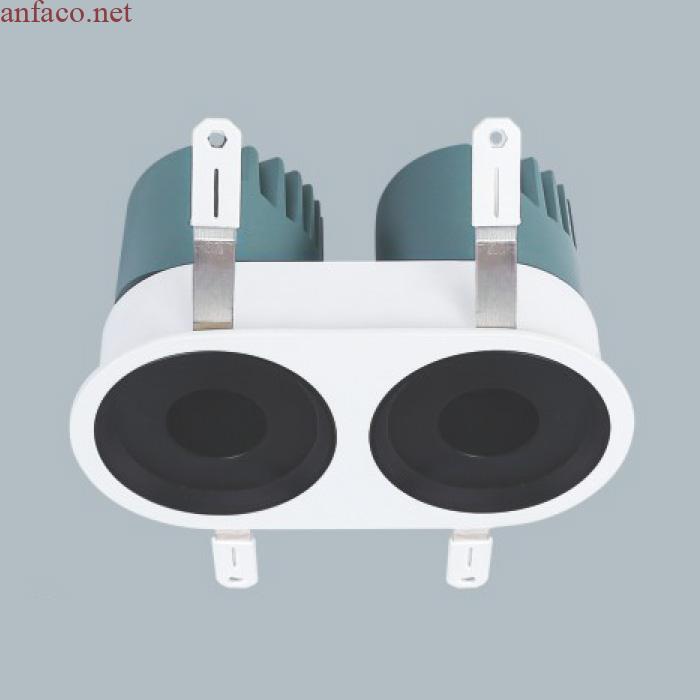 050 Đèn âm trần downlight Anfaco AFC 781D/2 Led 12W 3