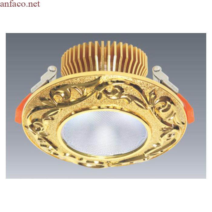 090 Đèn âm trần đồng cao cấp Anfaco AFC ĐỒNG 006 - 15W 3
