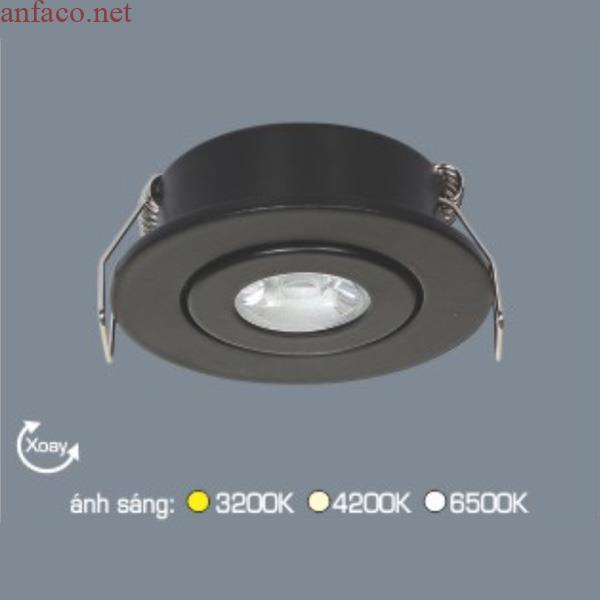 622-d Đèn âm trần downlight Anfaco AFC 622 D Led 1W 3