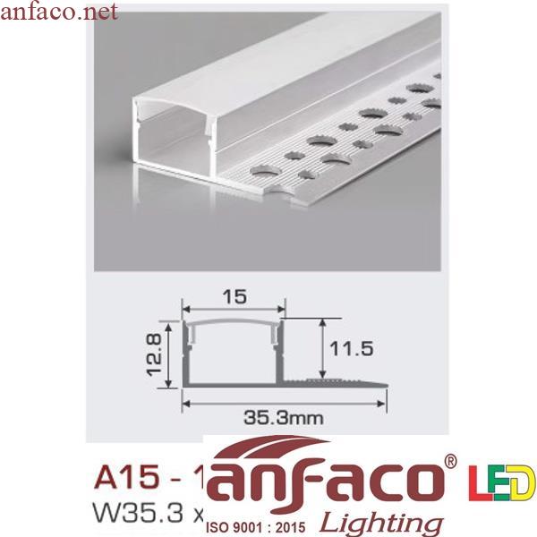 a15-1d Thanh nhôm led âm viền 1.5m A15 - 1 D 3