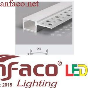 Thanh nhôm led âm viền 1.5m A20 - 1 T