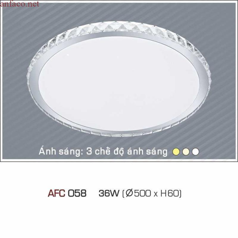 afc-058 Đèn ốp trần nhựa cao cấp 3 chế độ ánh sáng Anfaco AFC 058 - 36W 3