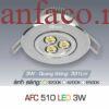 Đèn âm trần downlight Anfaco AFC 510 Led 3W 1 Đèn âm trần downlight Anfaco AFC 510 Led 3W 1