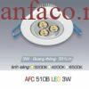 Đèn âm trần downlight Anfaco AFC 510B Led 3W 2 Đèn âm trần downlight Anfaco AFC 510B Led 3W 2