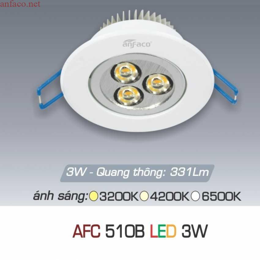 afc-510b-3w_1321 Đèn âm trần downlight Anfaco AFC 510B Led 3W 3
