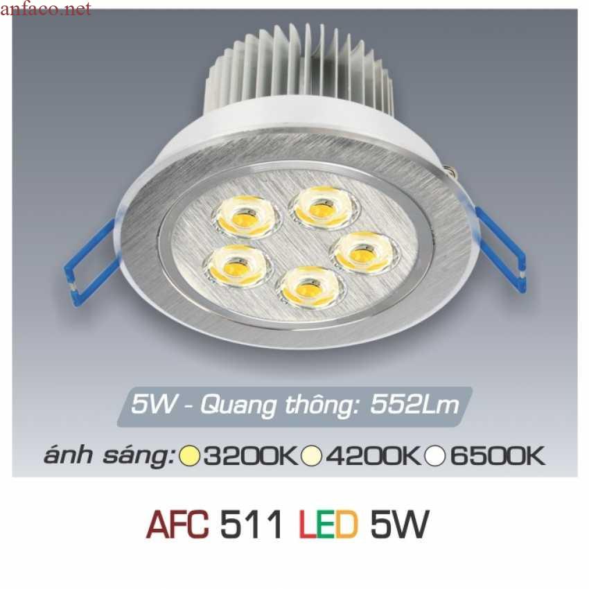 afc-511-5w_1341 Đèn âm trần downlight Anfaco AFC 511 Led 5W 3