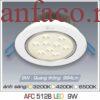 Đèn âm trần downlight Anfaco AFC 512B Led 9W 1