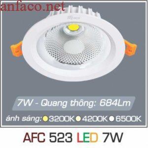 Đèn âm trần downlight Anfaco AFC 523 Led 7W