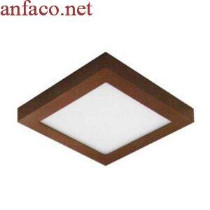 Đèn ốp trần cao cấp Anfaco Led AFC 556 Nâu vuông 3 chế độ ánh sáng
