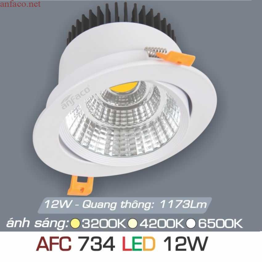 afc-734-12w_1151 Đèn âm trần downlight Anfaco AFC 734 Led 12W 3