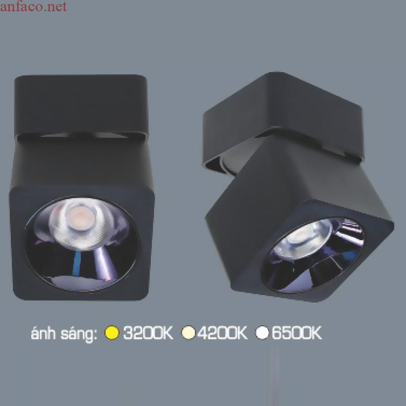 afc-779 Đèn lon vuông màu đen anfaco 12W - Ø82*H102mm 3