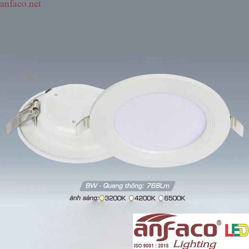 afc400t Đèn âm trần cao cấp Anfaco AFC 400T Led 8W 3