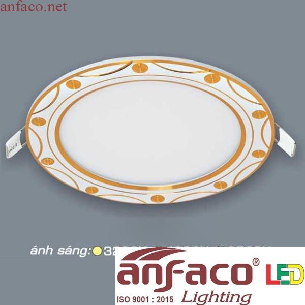 afc407v-1 Đèn âm trần hoa văn siêu mỏng cao cấp Anfaco AFC 407V Led 12W 3