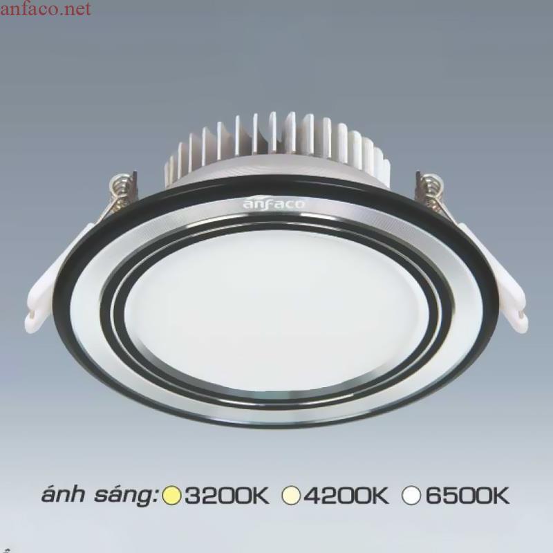 afc431 Đèn âm trần downlight Anfaco 3 chế độ AFC 431 Led 7W 3