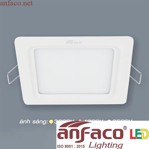 afc609-1 Đèn âm trần vuông downlight siêu mỏng cao cấp Anfaco AFC 609 Led 12W 3