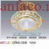 Đèn âm trần trang trí Anfaco AFC ĐỒNG 006 12W