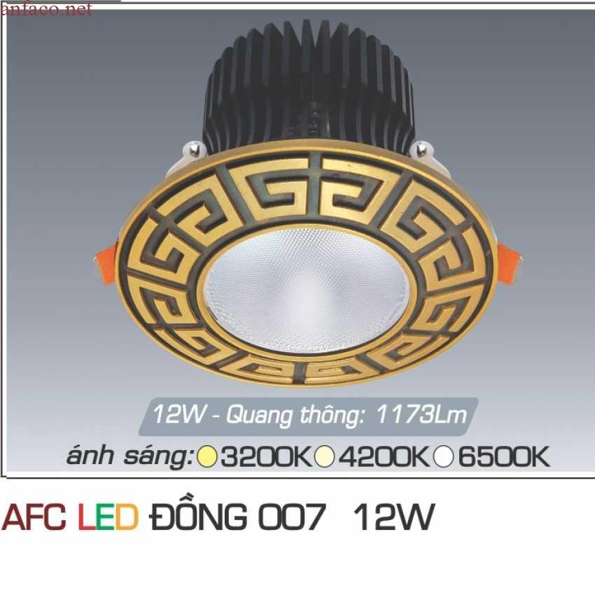 dong-007-12w_141 Đèn âm trần trang trí Anfaco AFC ĐỒNG 007 Led 12W 3