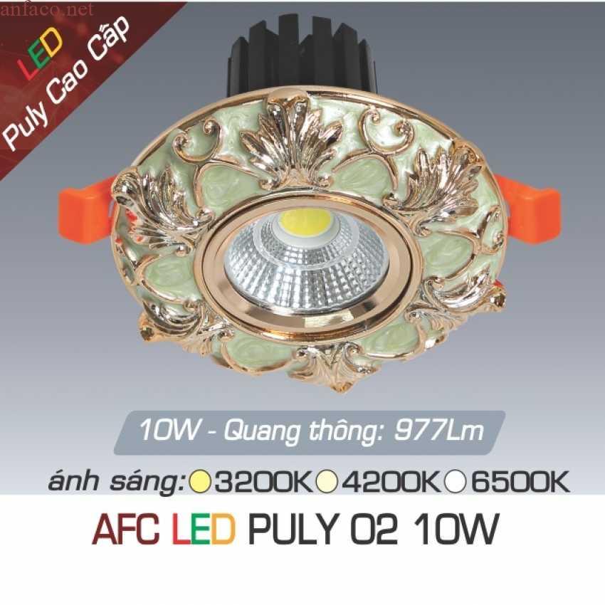 puly-02-10w_21 Đèn âm trần trang trí Anfaco AFC PULY 02 Led 10W 3